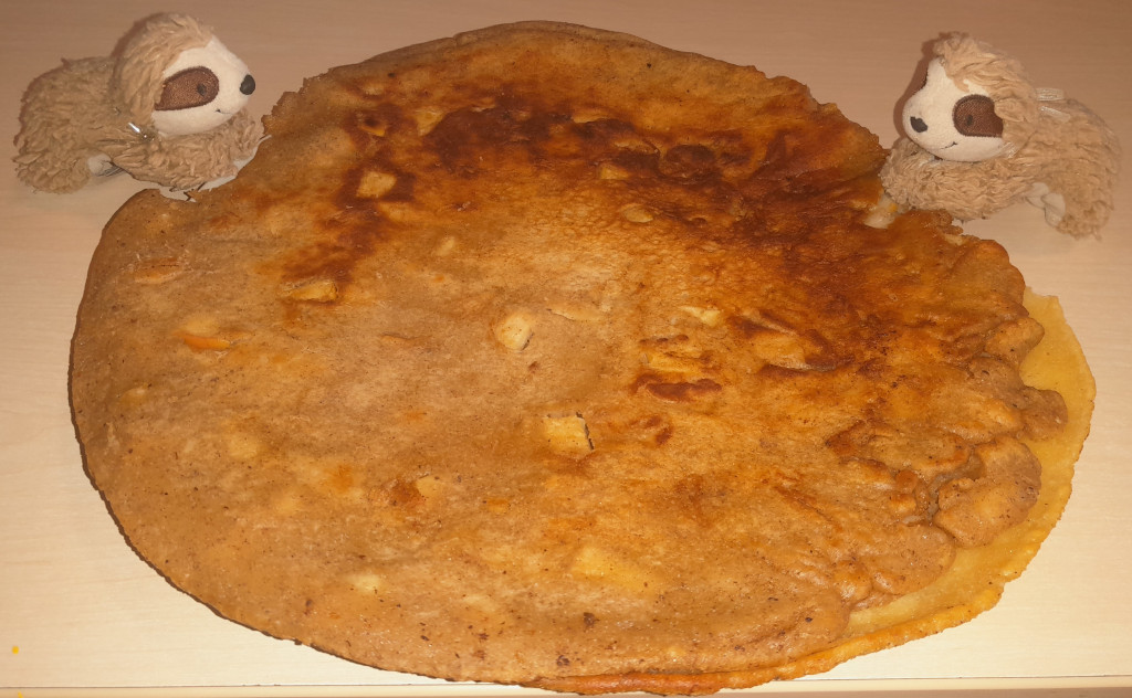 Marty und Eliza mit Apfel-Pfannkuchen